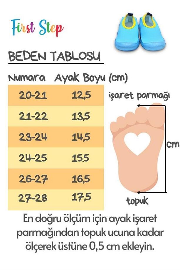 Lacivert Erkek Çocuk Kaydırmaz Taban Deniz Ayakkabısı-F-7044 - 6