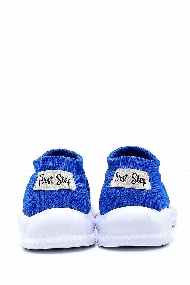 Ultra Hafif Memory Foam Iç Taban Çocuk Triko Spor Ayakkabı Beyaz Şeritli Saks-m-1002 - 8