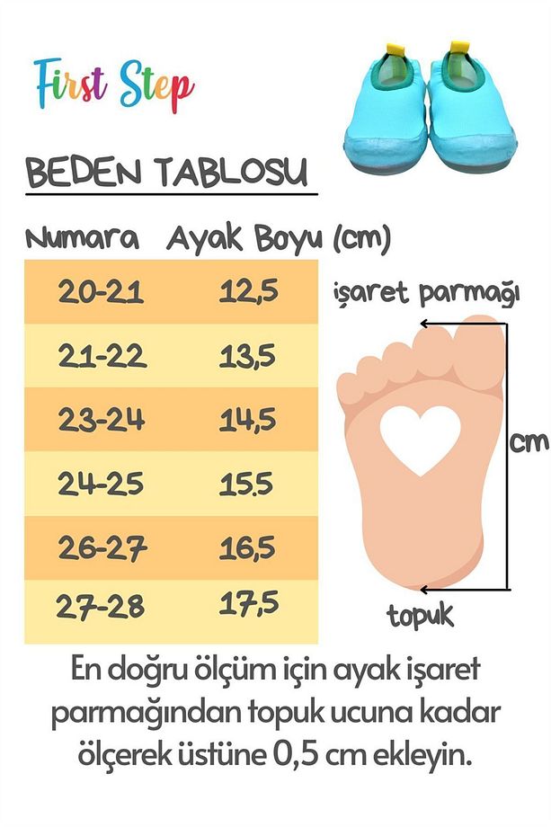 Mint Çocuk Kaydırmaz Taban Deniz Ayakkabısı-F-7047 - 7
