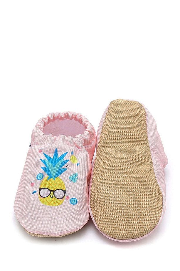Pineapple Kaydırmaz Taban Bebek Yazlık Patik Pembe , Ev Botu Terliği Kreş Ayakkabısı Panduf F-824 - 3