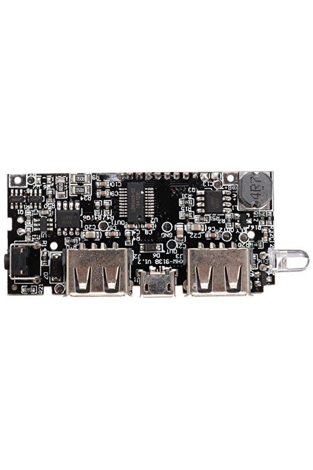 Powerbank Çift USB Çıkışlı, Ekranlı - Lipo Şarj Devresi - 6