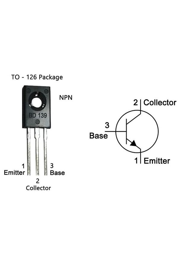 BD139 Transistör BJT TO126 1.5A 80V - NPN - 2