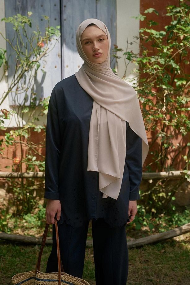 Daily Krep Şal Bej - 3