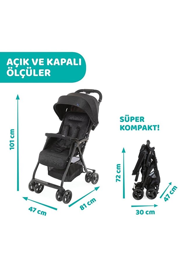 Ohlala 3 Bebek Arabası Grey Mist - 8