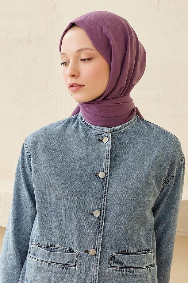 Soft Pamuk Şal Violet - 4