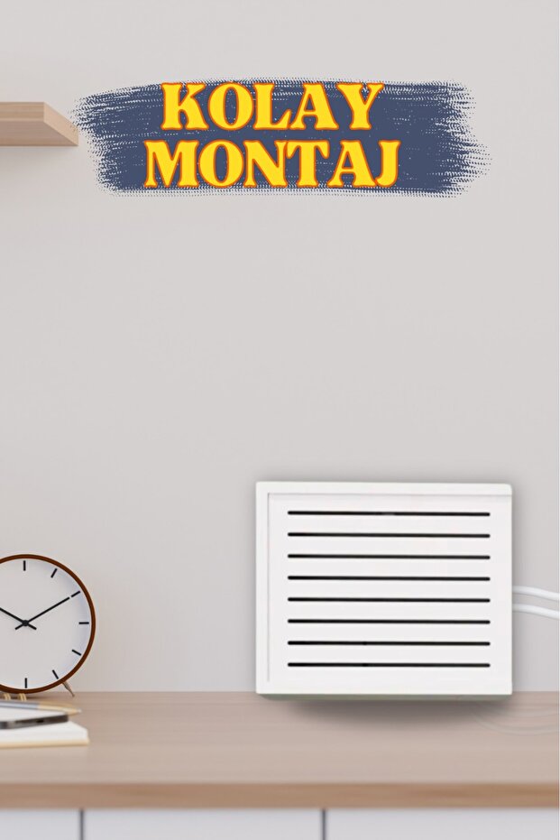 Modem Kutusu Wifi Yazılı Modem Kutusu Saklama Gizleme Sinyal Desenli Modem Saklama Kutusu - 4