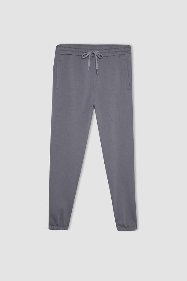 Standart Fit Jogger Eşofman Altı Beli Bağcıklı Cepli Basic Düz Lastikli Paça A6468ax23au - 7