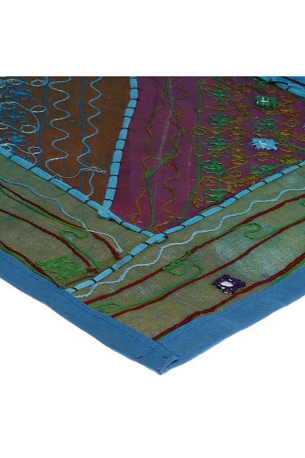 patchwork aynalı hint işi karma renkli runner el işi aynalı patchwork - 1