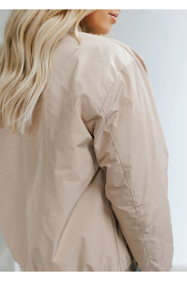 Bomber Ceket Bej - 3