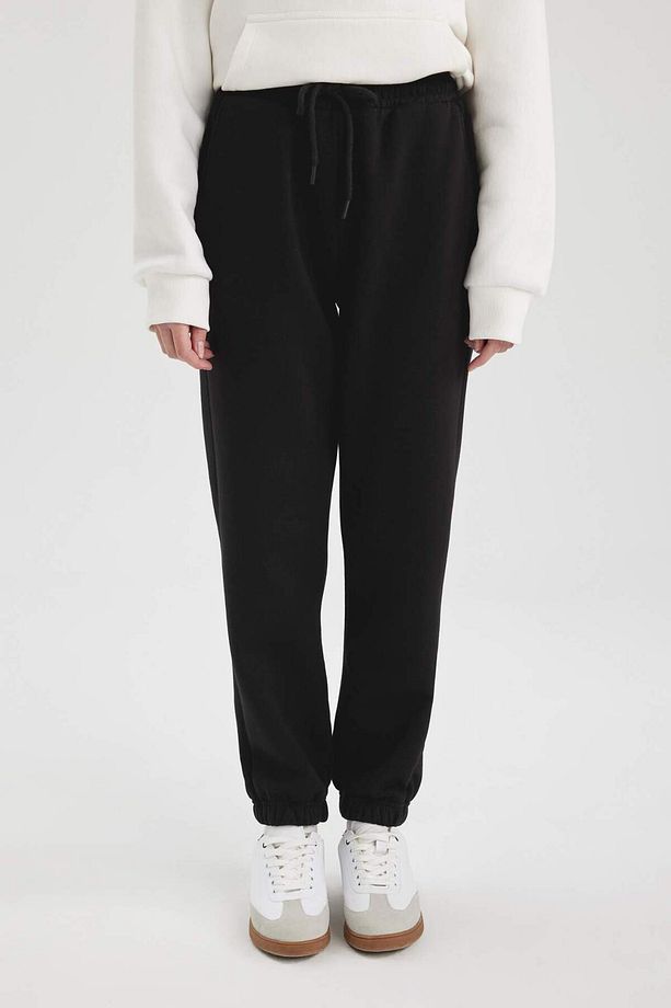 Jogger Standart Fit Esnek Bantlı Paça Uzun Boy Kalın Kumaş Pantolon - 3