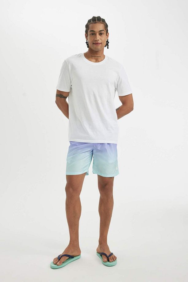 Regular Fit Diz Üstü Deniz Şortu Z6873az23hs - 1