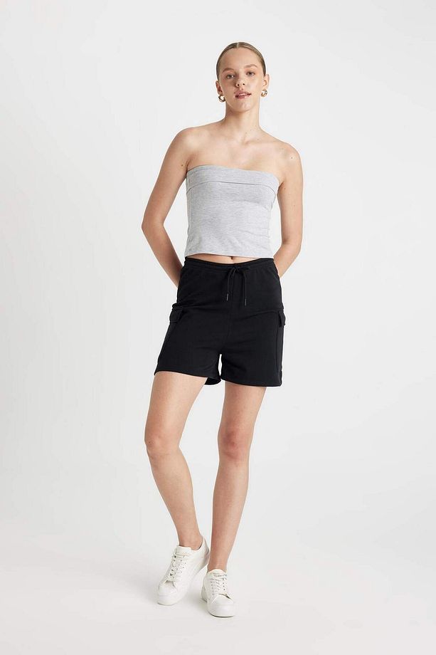 Regular Fit Kargo Cepli Şort - 1
