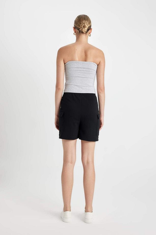 Regular Fit Kargo Cepli Şort - 5