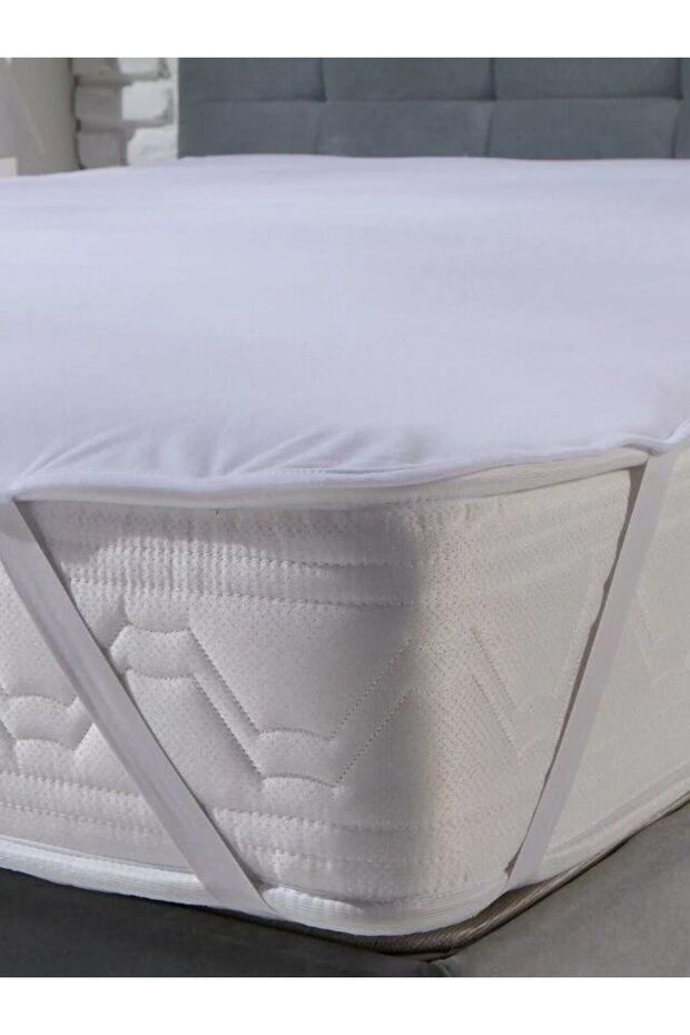 Liquid-Proof Cotton 4-Corner Elastic Mattress Cover 160X200