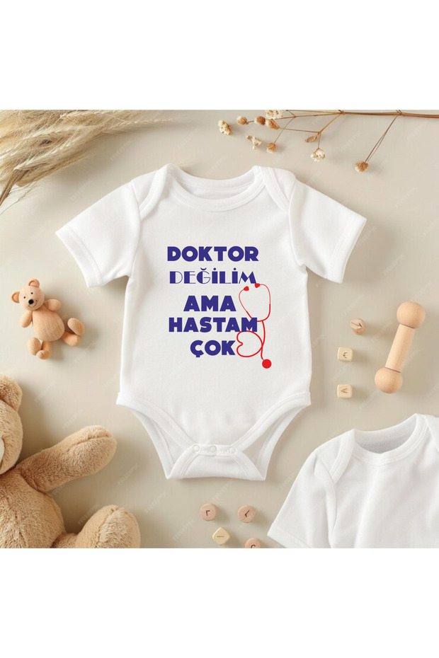 I'M Not a Doctor, but I'M a Patient, Very Absorbent Cotton Baby Bodysuit.