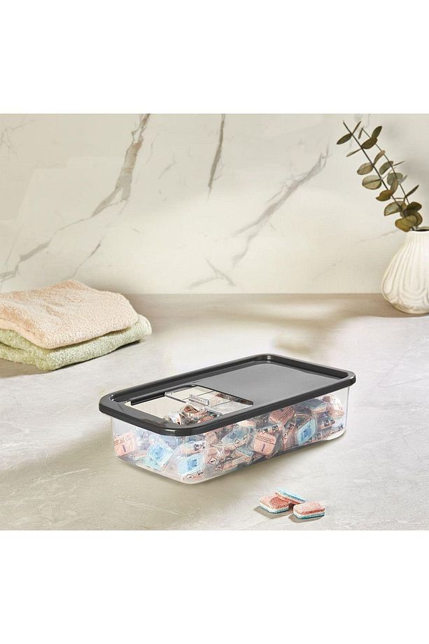 Multibox 5 Lt Kolay Kayar Kapaklı Çok Amaçlı Erzak, Bakliyat Vs. Saklama Kabı - 4