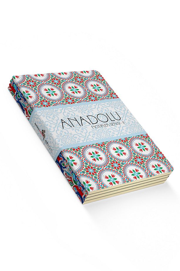 Anadolu Motifleri Defter Seti 2 - Çizgisiz - 64 Sayfa - 14x21cm - 1