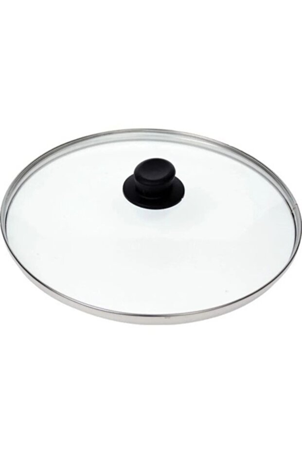 Pot Sauce Pan Glass Lid Lid 18 Cm Black Holding Top