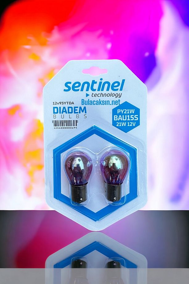 Diadem Turuncu 12v 93 Py21w Tek Duy Şaşı Tırnak Ampul 2 Adet - 2
