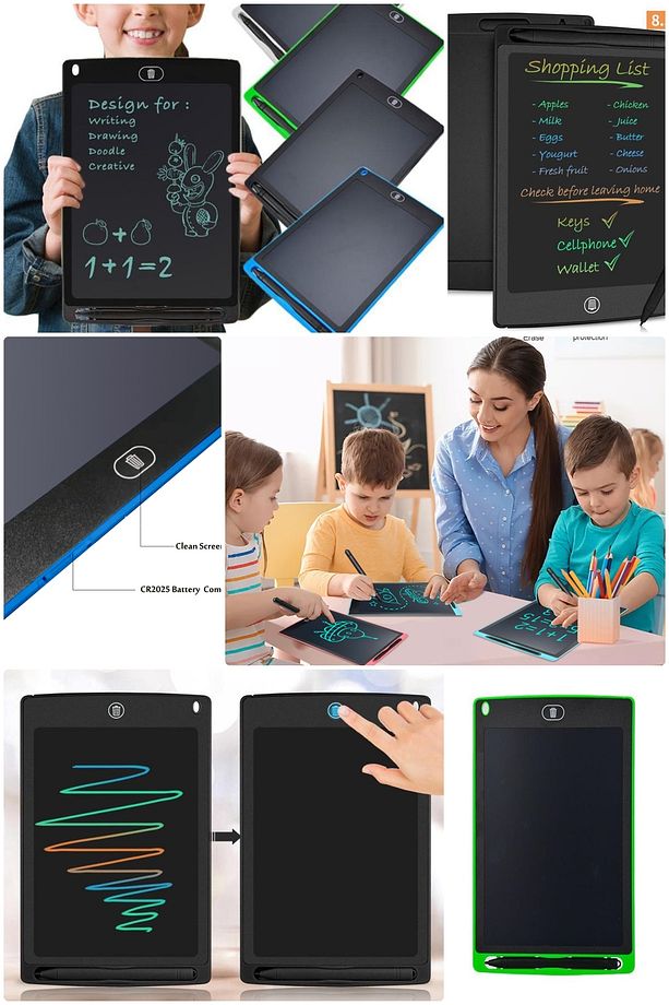 Eğitim İçin İdeal 8.5 İnç LCD Çizim Tableti: Not Tutma ve Resim Çizme Özellikleri - 8
