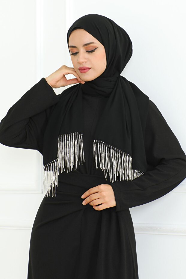 Tasarım Abiye Şal Mahidevran Model - 1