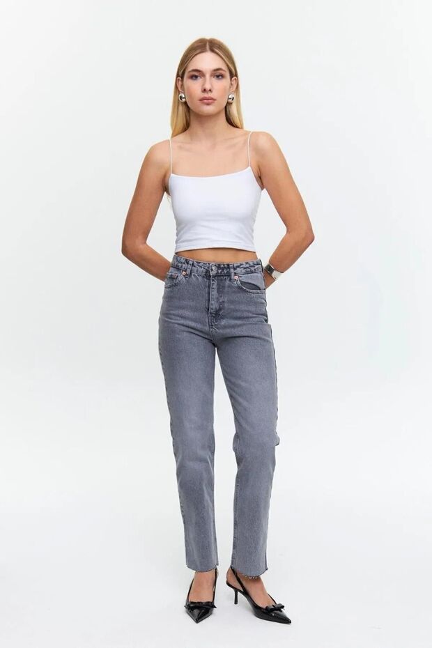 İp Askılı Crop Top Büstiyer Atlet - 2