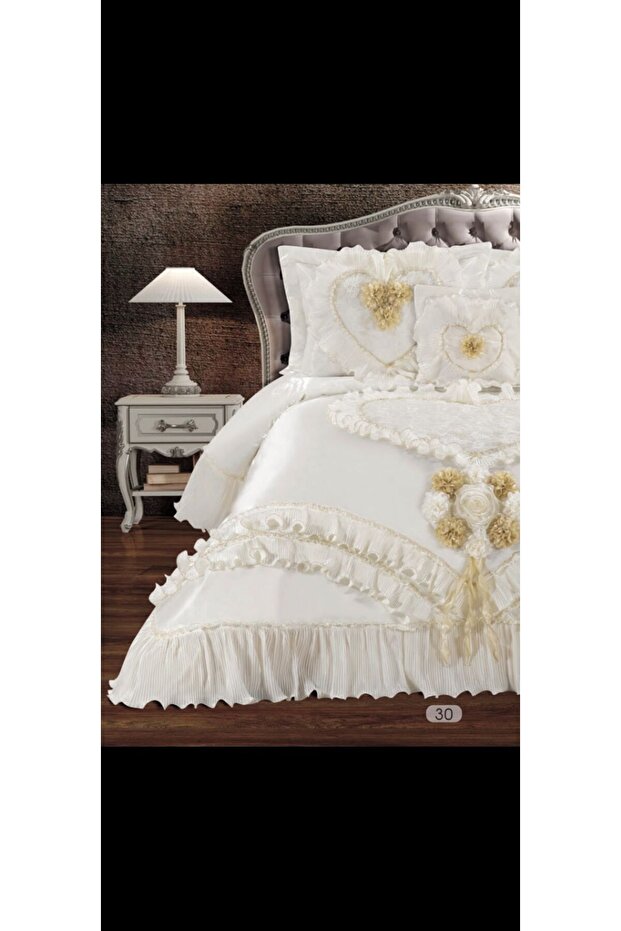 çift kişilik çeyizlik yatak örtüsü King sayısı  yüksek kalite  4 parça  ( satan ) - 7