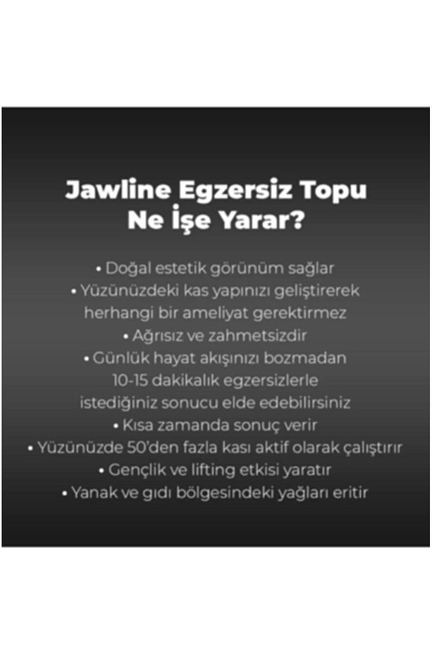 Çene Egzersiz Topu 3'lü Set Başlangıç - Orta Ve Zor Ball Set Çene Kası - 7