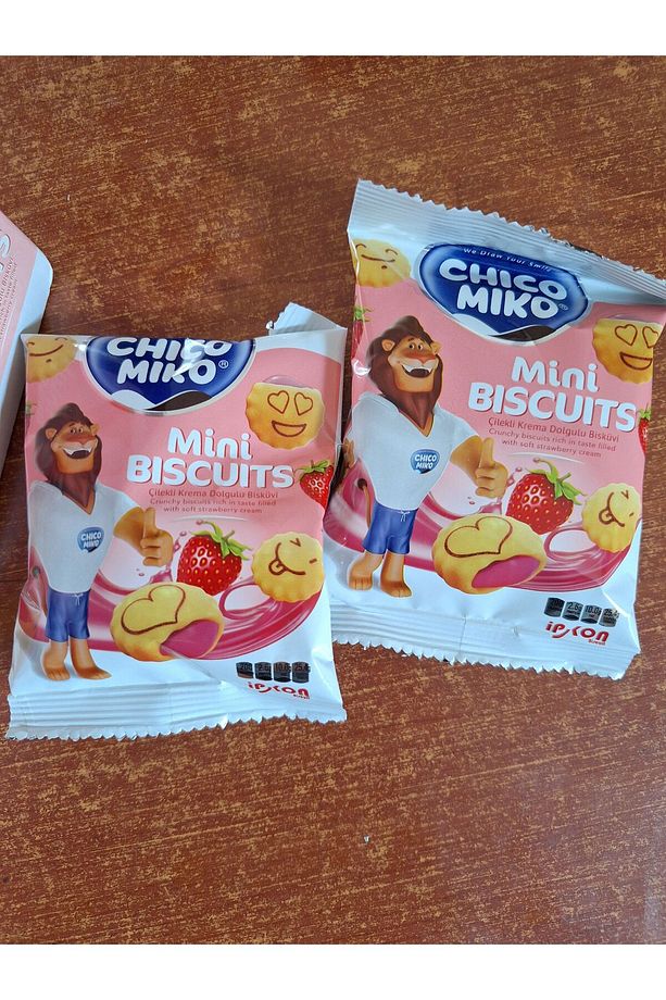CHICO MIKO MİNİ BİSCUITS ÇİLEKLİ BİSKUVİ 24 ADET - 2