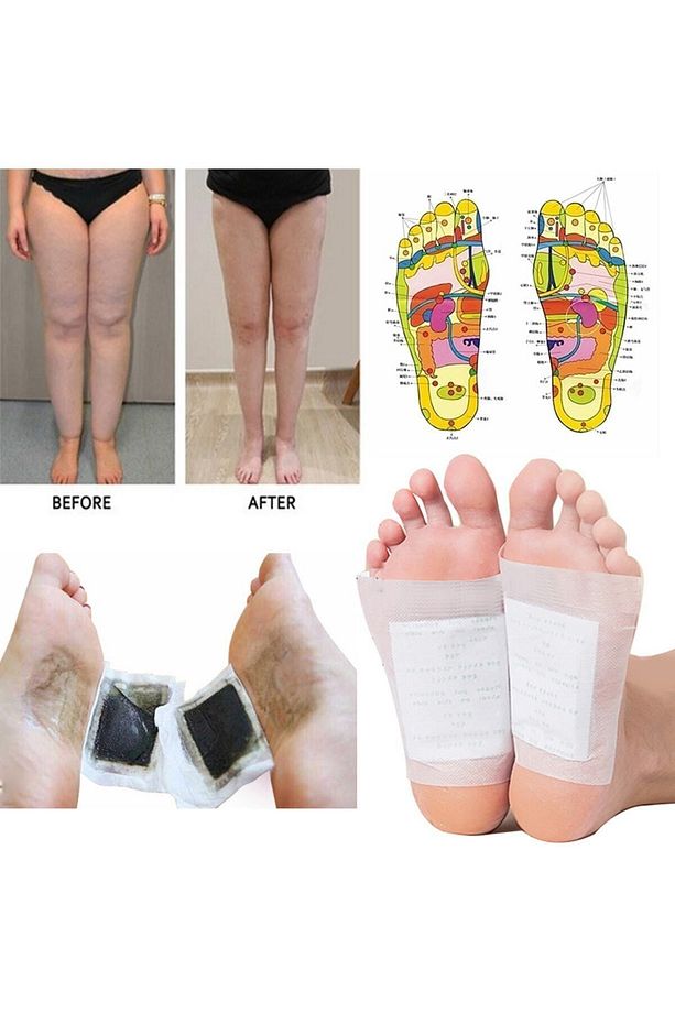10 Adet Bitkisel Detox Ayak Bandı Toksin Atıcı Detoksu Bantı Kinok - 3