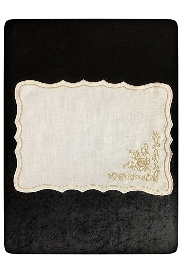 2 Pieces Linen American Service - Maraş Handwork Glazing Embroidery