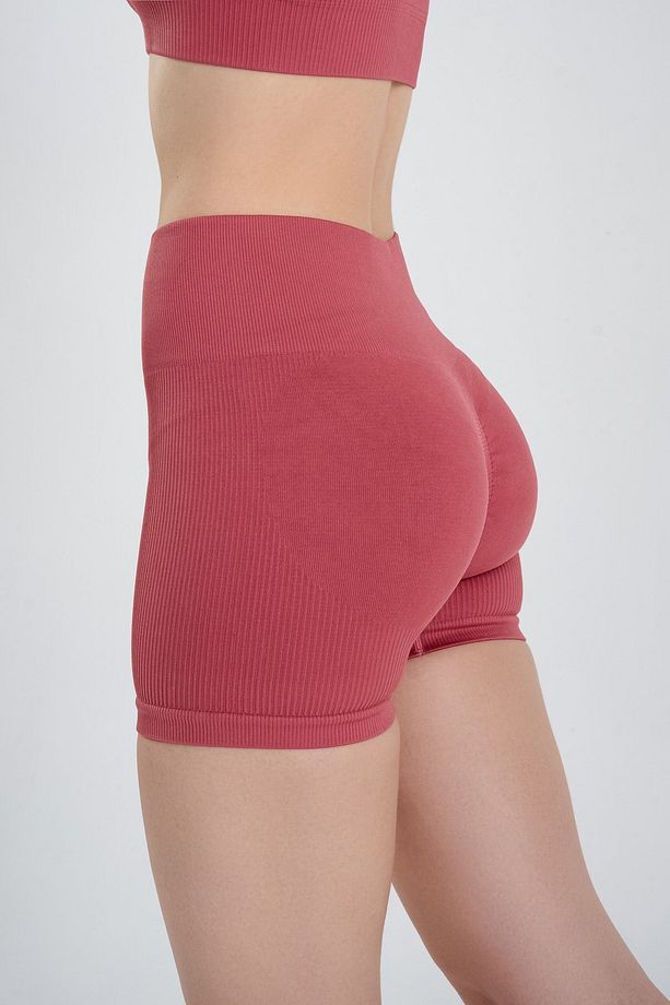 Push-up Detaylı V Fitilli Şort Takım - 8