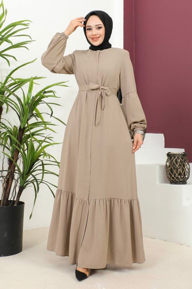 Casual Cut Rabia Crepe Ferace