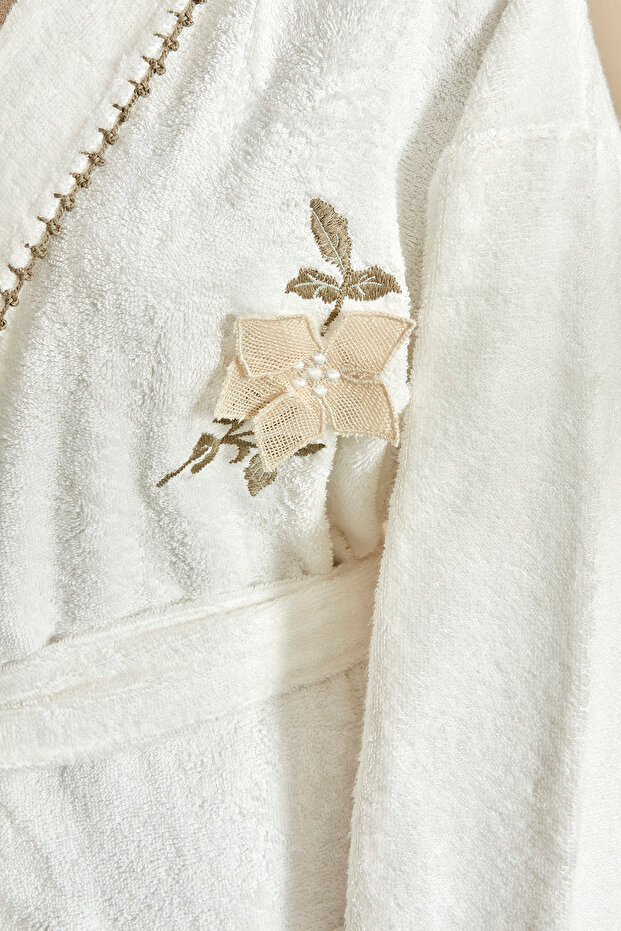 Natile Bambu 6 Parça Aile Banyo Seti Bej-Offwhite - 3