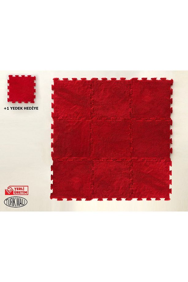 Ses ve Isı Yalıtımlı Tokyo Peluş Yapboz Halı | 9 + 1 Adet | 1 M2 | Puzzle Halı - 1