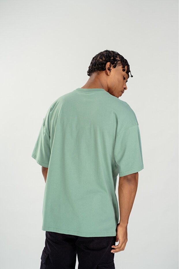 Ανδρικό μπλουζάκι Oversize Mint - Basic - 5