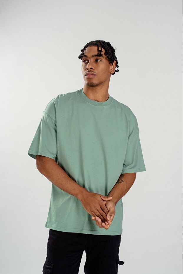 Ανδρικό μπλουζάκι Oversize Mint - Basic - 3