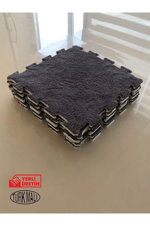 Ses ve Isı Yalıtımlı Tokyo Peluş Yapboz Halı | 9 + 1 Adet | 1 M2 | Puzzle Halı - 3