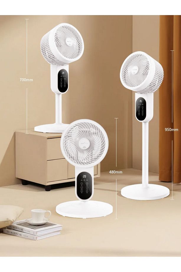 90cm Fan Led Ekranlı Kumandalı Vantilatör Ayarlanabilir 3 Farklı Boy Cvr-vn101 - 8