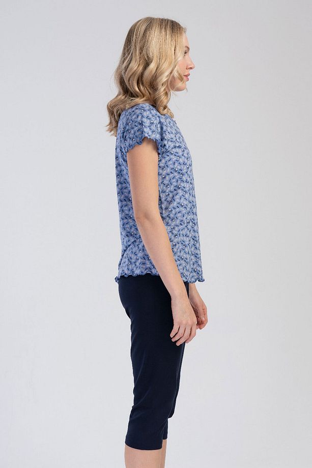 Kadın Vıscon Kısa Kol Kaprili Pijama Takım
, 311431 - 3