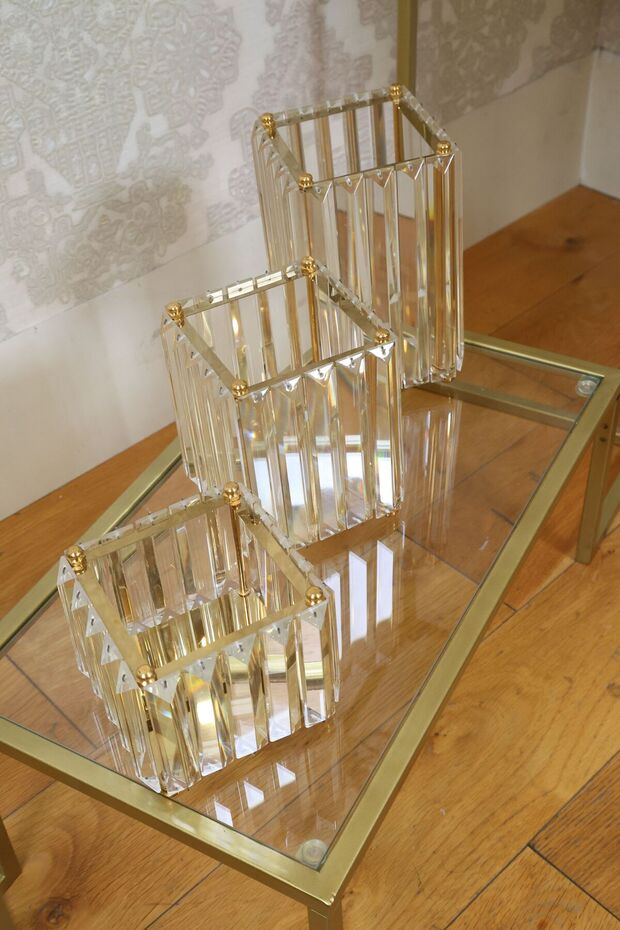 3’lü dekor mumluk - 3