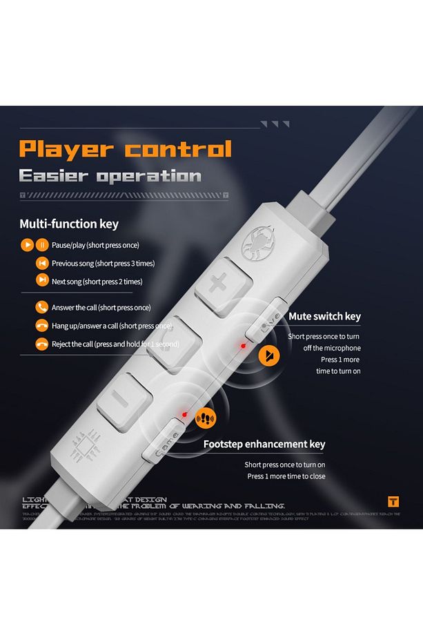 M762 PLUS  Oyun Kulaklığı Çıkarılabilir Mikrofon Dahili Tip-C Şarj Arayüzü - 6