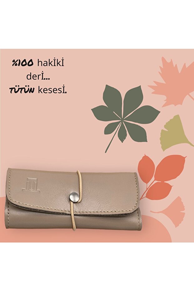 Hakiki deri tütün saklama kesesi, tütün cüzdani, tütün kesesi - 3