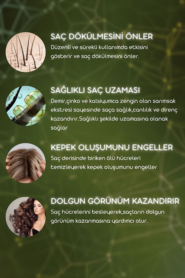 Saç Dökülmelerine Karşı Klasik Kokusuz Sarımsaklı Şampuan 250 ml 3 Al 2 Öde - 3