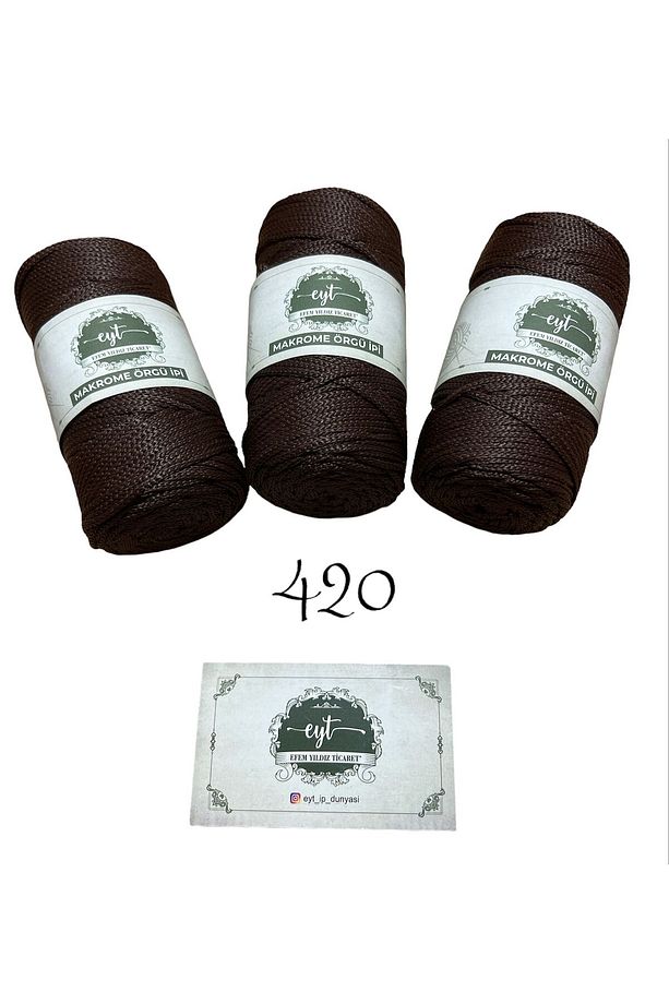 Makrome Ip 100gr Premium Polyester Supla , Canta Orgu Ipi Zengin Renk Çeşitliği - 1