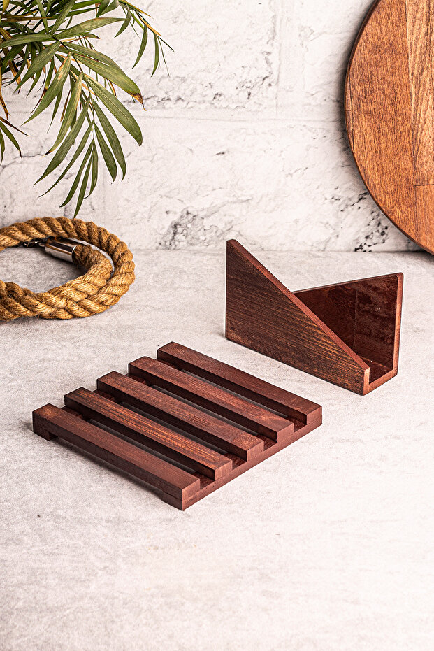 Sofra Mutfak Sunumluk Peçetelik Nihale 2'li Sofra Seti Mutfak Düzenleyici - 1