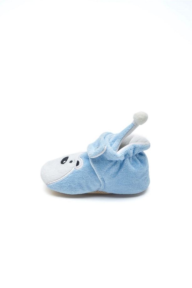 Kutup Ayısı Kaydırmaz Tabanlı Pamuk Astarlı Çıtçıtlı Panduf - 4