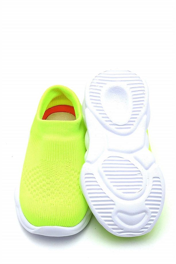 Ultra Hafif Memory Foam Iç Taban Çocuk Triko Spor Ayakkabı Neon Yeşil-m-1002 - 5