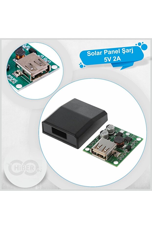 Solar Panel USB Şarj Devresi 5V 2A - 4