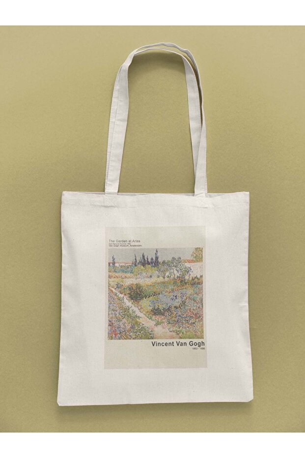 Van Gogh - The Garden At Arles Patterned Cloth Bag